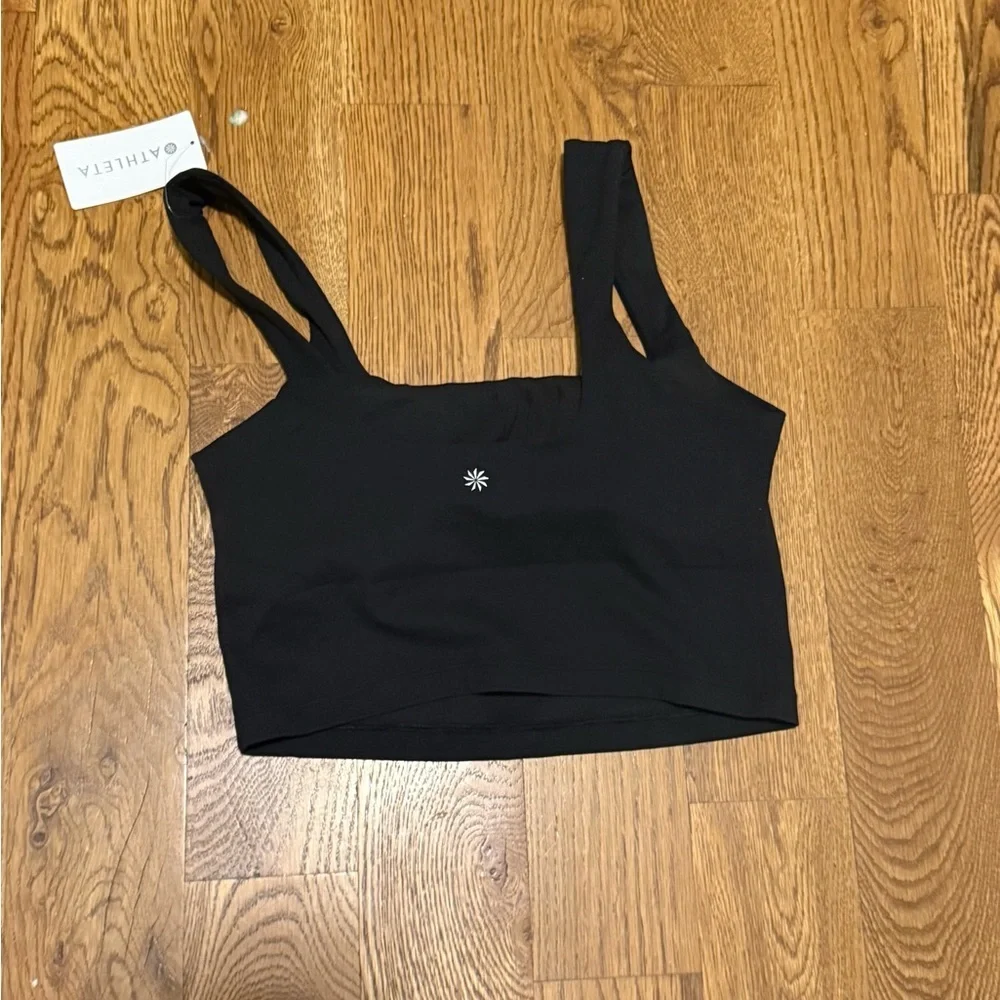 Athleta transcend square neck crop bra